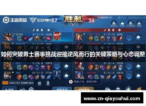 如何突破勇士赛季挑战迎接逆风而行的关键策略与心态调整